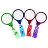 View Image 2 of 3 of Jumbo Retractable Badge Holder - 40" - Round - Translucent - Label