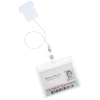 View Image 3 of 3 of Jumbo Retractable Badge Holder - 40" - T-Shirt - Label