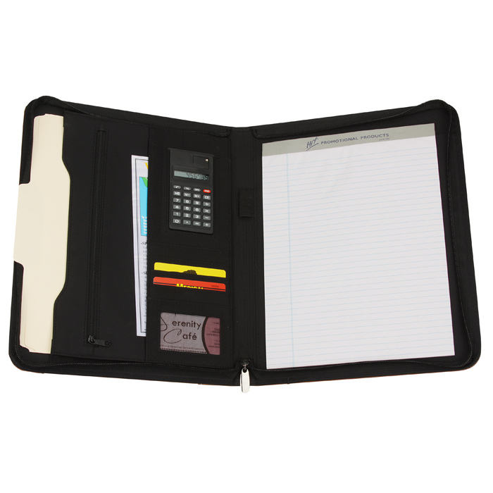 4imprint.com: Eclipse Zippered Padfolio 110858