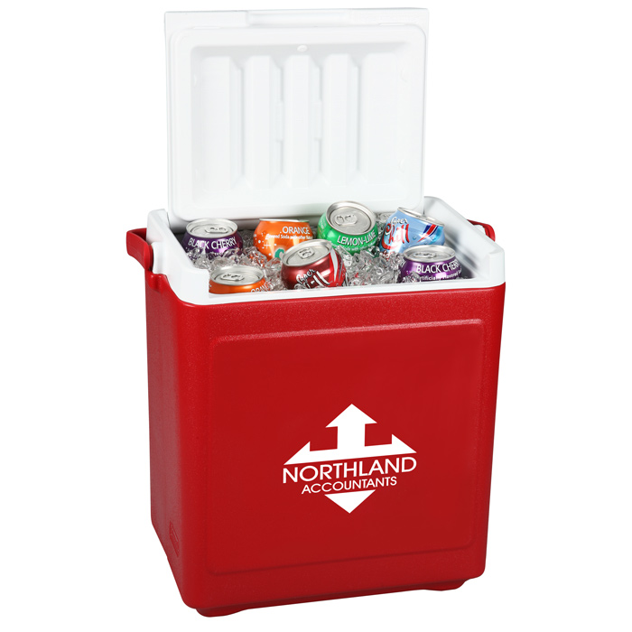 Coleman 18-Quart Party Stacker Cooler Red & White 