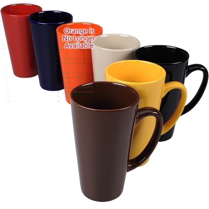 Tall Latte Mug 16 oz. Colors 24 hr 112555C24HR