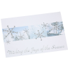 View Image 5 of 6 of Silver Snowflakes in Snow Greeting Card