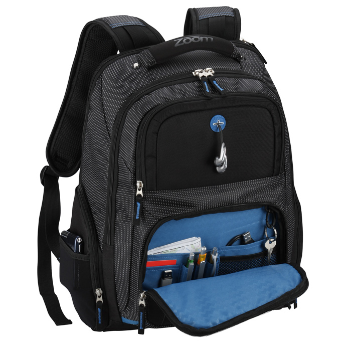 4imprint.com: Zoom Checkpoint-Friendly Laptop Backpack - Embroidered ...