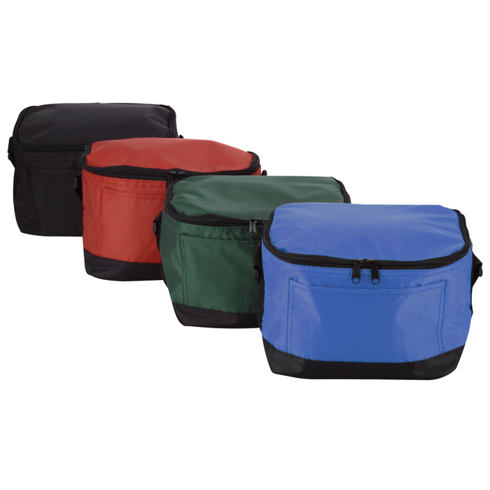 9" x 6"x 5" Insulated 6-Pack Nylon Cooler Picnic Lunch Bag Box Water Cooler