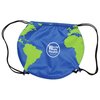 View Image 2 of 3 of Globe Drawstring Backpack