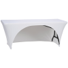 View Image 2 of 5 of Hemmed Open-Back UltraFit Table Cover - 6' - Full Color