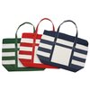 View Image 3 of 3 of Canvas Nautical 18 oz. Zip Top Tote - 14" x 24"