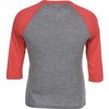View Image 3 of 3 of Bella+Canvas 3/4 Sleeve Tri-Blend Baseball Tee - Screen