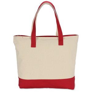 4imprint.com: Zippered Cotton Boat Tote 118339