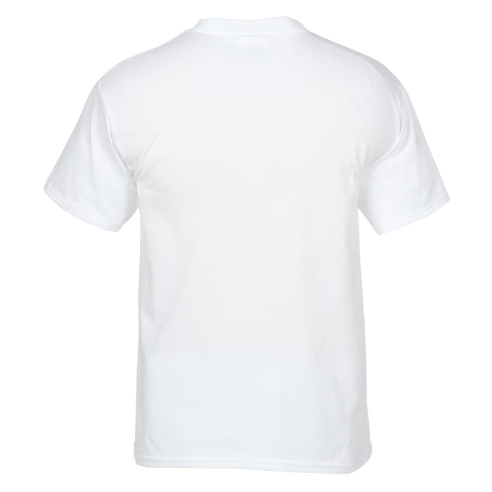 4imprint.com: Soft Spun Cotton Pocket T-Shirt - White - Embroidered ...