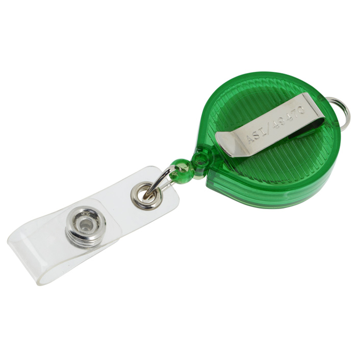 Retractable Badge Holder with Lanyard Attachment Round