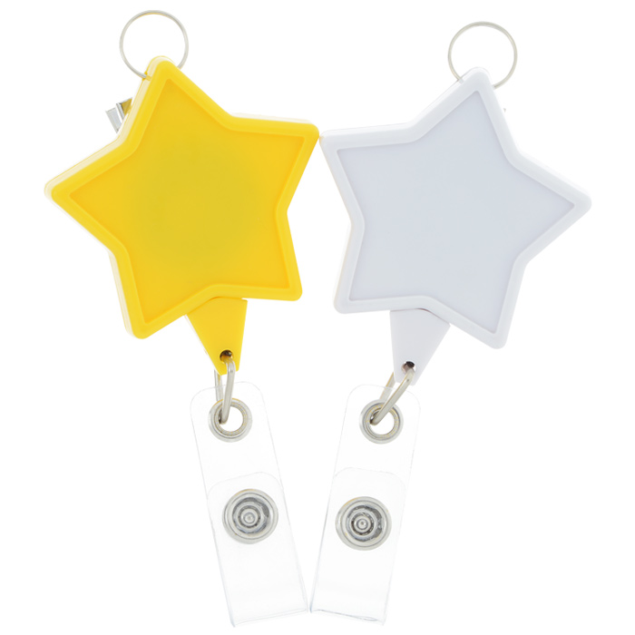 Retractable Badge Holder with Lanyard Attachment Star