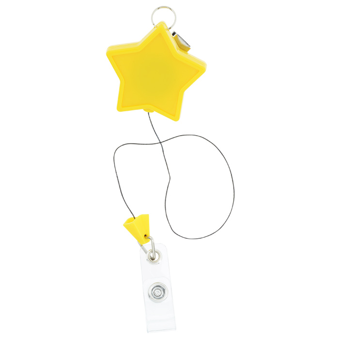 Retractable Badge Holder with Lanyard Attachment Star