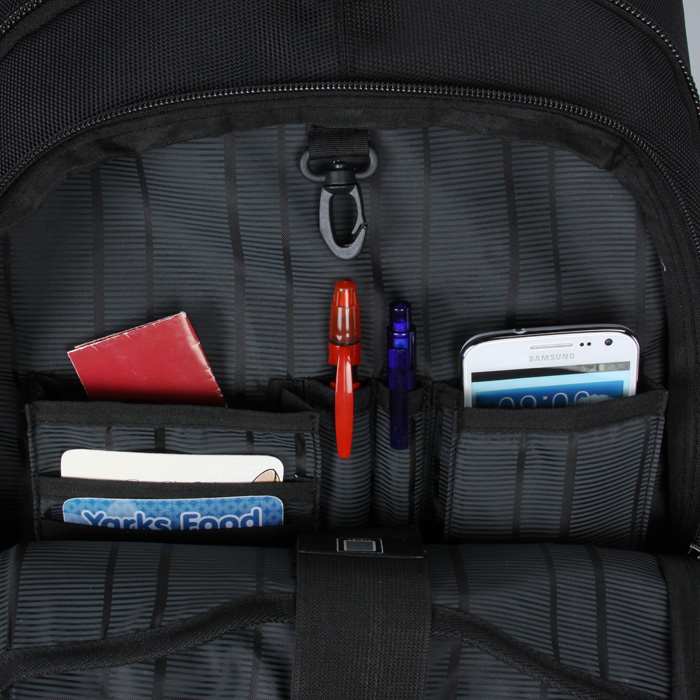 kenneth cole leather laptop backpack