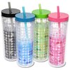 View Image 3 of 3 of Ice Chameleon Tumbler with Straw - 16 oz. - 24 hr