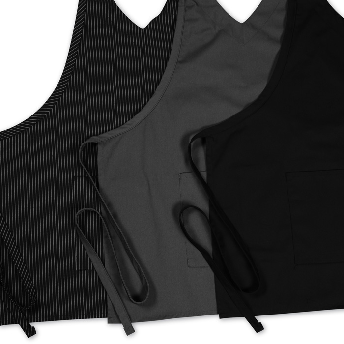 VNeck Bib Apron with Two Pockets 24 hr 12202024HR