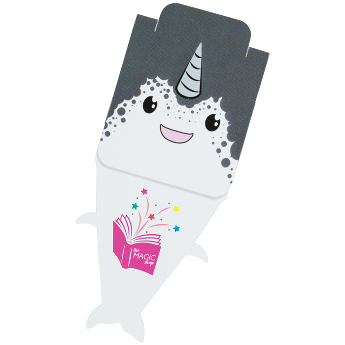4imprint.com: Paws and Claws Magnetic Bookmark - Narwhal 123083-NW