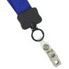 View Image 2 of 2 of Lanyard - 7/8" - 36" - Snap with Metal Bulldog Clip - 24 hr