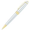 View Image 4 of 6 of Cross Bailey Twist Metal Pen - Chrome - Gold