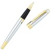 View Image 4 of 7 of Cross Bailey Rollerball Metal Pen - Chrome - Gold