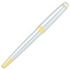 View Image 5 of 7 of Cross Bailey Rollerball Metal Pen - Chrome - Gold