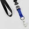 View Image 2 of 2 of Mix and Match Smooth Nylon Lanyard - 3/4" - 38" - Snap with Metal Bulldog Clip