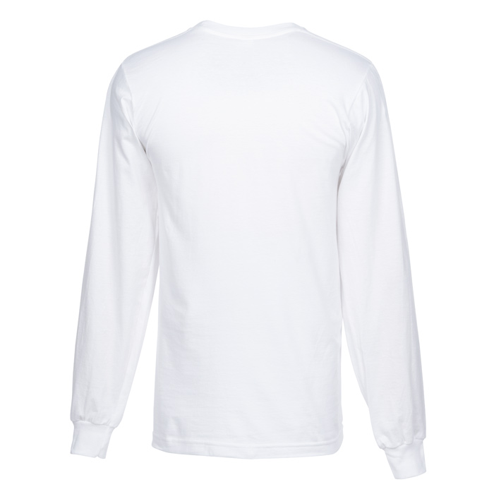 4imprint.com: American Apparel Fine Jersey LS T-Shirt - Men's - White ...