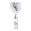 View Image 2 of 3 of Jumbo Retractable Badge Holder with Antimicrobial Additive - 40" Heart - Label