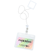 View Image 3 of 3 of Jumbo Retractable Badge Holder with Antimicrobial Additive - 40" Square - Label