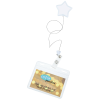 View Image 3 of 3 of Jumbo Retractable Badge Holder with Antimicrobial Additive - 40" Star - Label