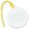 View Image 2 of 2 of Round Luggage Tag with Tab - Opaque - Full Color