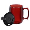View Image 2 of 2 of Courier Mug with Lid - 12 oz. - Translucent