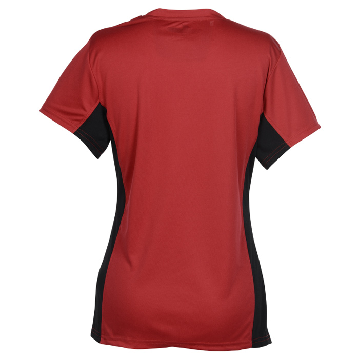 4imprint.com: Stain Release Performance Colorblock T-Shirt - Ladies ...