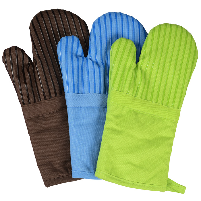 Oven Mitt with Silicone Stripes 24 hr 12908324HR