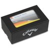 View Image 2 of 3 of Callaway 2 Ball Business Card Box - Chrome Soft