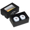 View Image 3 of 3 of Callaway 2 Ball Business Card Box - Chrome Soft