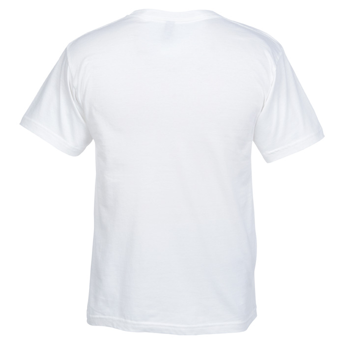 4imprint.com: Perfect Weight Crew Tee - Men's - White - Embroidered ...