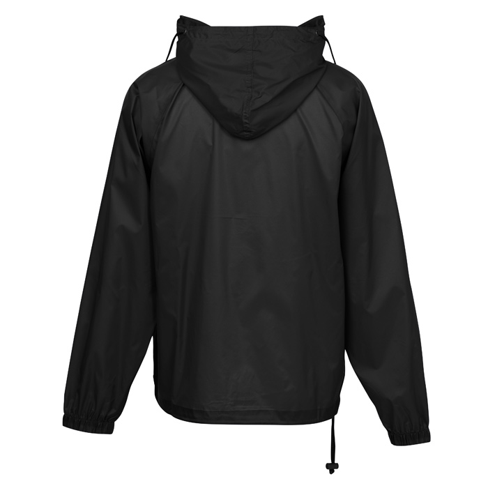4imprint.com: Hooded 1/4-Zip Pack Away Jacket - Embroidered 130371-E