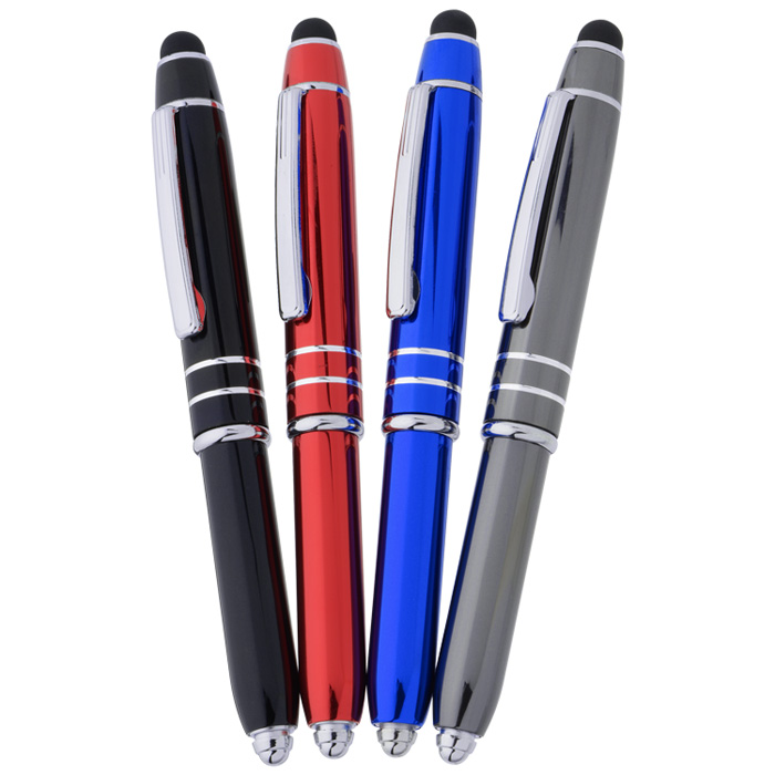 4imprint loretta stylus metal pen with flashlight 130712