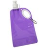 View Image 3 of 3 of Fold Flat Water Bottle with Carabiner - 25 oz. - 24 hr