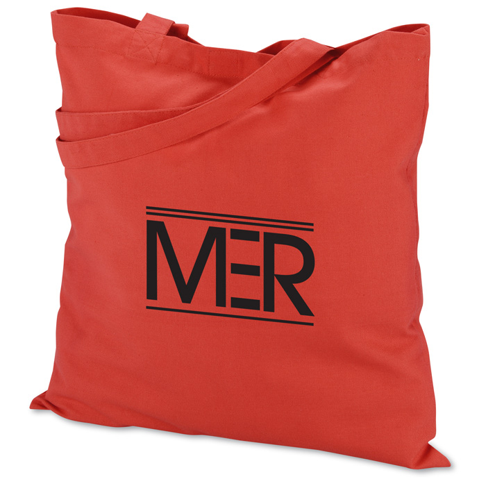 Colored Cotton Hook and Loop Closure Tote 130828