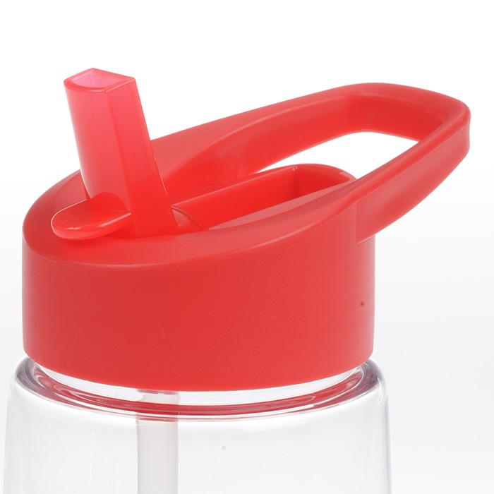 Customizable Clear Impact Flair Bottle with Flip Straw