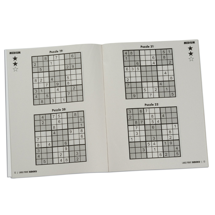 Easy Sudoku Puzzle Books – Large Print For Seniors & Beginners, 120 Puzzles