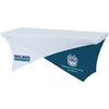 View Image 4 of 7 of Hemmed UltraFit Cross Over Table Cover - 6' - Full Color