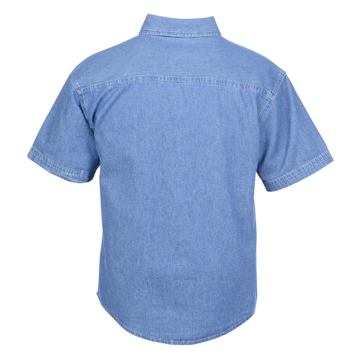 4imprint.com: Utility Short Sleeve Denim Shirt - Men's 132356-M-SS