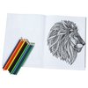View Image 2 of 3 of Stress Relieving Adult Coloring Book & Pencils - Animals