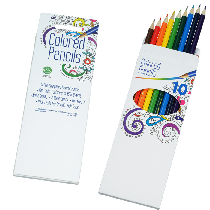 Download 4imprint Com Stress Relieving Adult Coloring Book Pencils Animals 132537 A Set