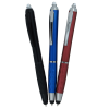View Image 7 of 7 of Tev Stylus Twist Flashlight Pen - Metallic