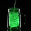 View Image 3 of 11 of Light-Up Mason Jar with Straw - 18 oz.