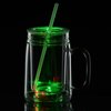 View Image 9 of 11 of Light-Up Mason Jar with Straw - 18 oz.